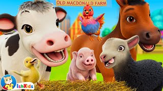 Old MacdDonald Had A Farm  Nursery Rhymes amp Kids Songs  IshKids  Version 2 [upl. by Agosto]