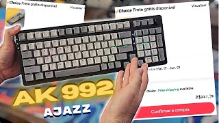 TECLADO MECANICO AJAZZ AK992 UM ÓTIMO TECLADO SEM FIO [upl. by Aninad]