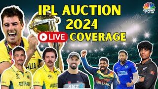 IPL Auction 2024 LIVE Updates  Pat Cummins amp Starc Get Highest Bid  Live PL Mini Auction  N18L [upl. by Miarhpe]