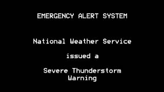 Severe Thunderstorm Warning  EAS 588  32814 749 PM [upl. by Britteny925]