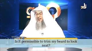 Trimming the beard to make it look quotPresentablequot  Assim al hakeem [upl. by Dalury]