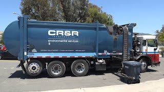 Revving amp Slamming Mcneilus ZR Side Loader Garbage Truck [upl. by Atinomar2]