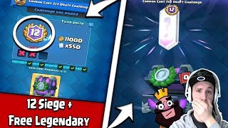 FREE LEGENDARY AUS DER 12 SIEGE DRAFT CHEST  BESTE DRAFT CHEST  CLASH ROYALE [upl. by Buckingham]