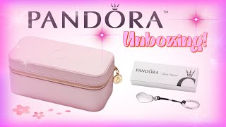 Pandora Small Pink Jewelry Box  Pandora Clasp Opener  2023 UNBOXING ❤︎ [upl. by Nehcterg570]