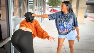 Snatching Bonnets Prank in the Hood [upl. by Eilatan]