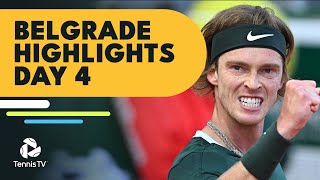 Djokovic Meets Kecmanovic Rublev Fognini amp More Feature  Belgrade 2022 Highlights Day 4 [upl. by Haelak]