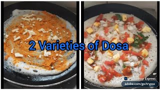 2 Varieties of Dosa 👌👌😋 video homemade mangalore [upl. by Endor]