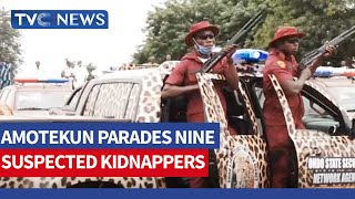 Amotekun Parades Nine Suspected Kidnappers In Ondo [upl. by Rask]