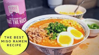 The BEST Miso Ramen Recipe  The Tipsy Cookery [upl. by Alyakcm]