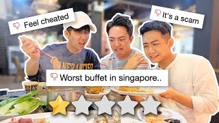 Eating at the WORST REVIEWED BUFFET in Singapore [upl. by Issie]