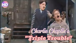 Watch Charlie Chaplins Triple Trouble in Stunning Color [upl. by Mehetabel]