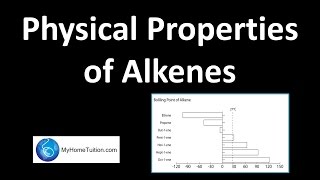 Physical Properties of Alkenes  Carbon Compound [upl. by Evreh]