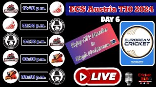 ECS Austria T10 LIVE  Graz Cricket Academy vs Vienna Danube LIVE  European Cricket Series DAY 6 [upl. by Brindle]