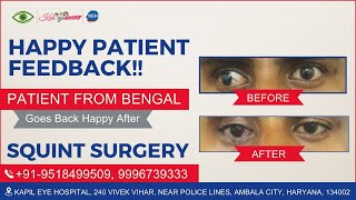 Patient from Bengal Goes Back Happy After Squint Surgery [upl. by Thunell]