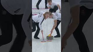 When your curling game is too strong 🔥 🇳🇴 Gangwon2024 [upl. by Byler]