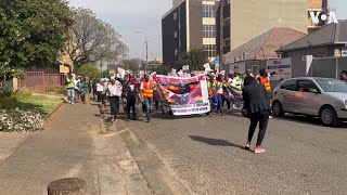 Zimbabweans Living in South Africa Protest Election Outcome [upl. by Dat365]