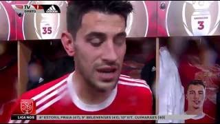 A festa dos jogadores no balneário  Benfica TriCampeão 35 Liga NOS 20152016 [upl. by Allisirp401]