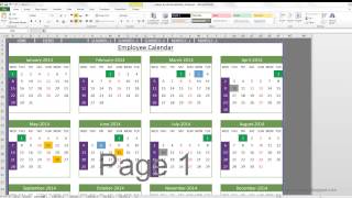 Event Calendar Maker Excel Template [upl. by Ycaj]