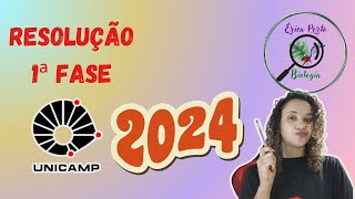 Resolução 1ª Fase  Unicamp 2024  Biologia [upl. by Gregson]