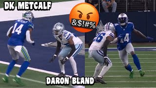 DK Metcalf Vs Daron Bland amp Stephon Gilmore 🔥👀 Cowboys Vs Seahawks 2023 highlights WR Vs CB [upl. by Enirrok]