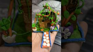 clay house🏠 shorts clay clayart diy kidscartoon housetrending youtubeshorts art craft [upl. by Eillod]