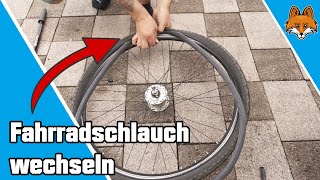 Fahrradschlauch wechseln  Anleitung vorne und hinten [upl. by Lona]