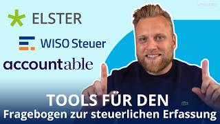 3 Tools für den Fragebogen zur steuerlichen Erfassung Accountable  WISO  Elster online [upl. by Eiruam]