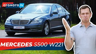 MERCEDES S500 W221  złoty a skromny  Test OTOMOTO TV [upl. by Irianat]