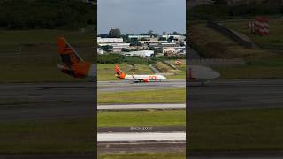 Decolagem do Boeing 737800 da GOL Linhas Aéreas no Aeroporto Int’l de São Paulo  Guarulhos… [upl. by Inwat573]