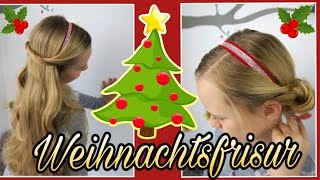 Weihnachtsfrisur🎄Haarband Hack✨coole Mädchen ZöpfeampFrisuren [upl. by Rinaldo]