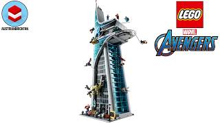 LEGO Marvel 76269 Avengers Tower – LEGO Speed Build Review [upl. by Vanny691]