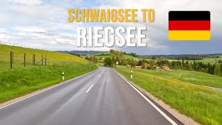 Driving in Southern Germany 🇩🇪 from Schwaigsee to Riegsee in May 2023 [upl. by Rehctaht902]