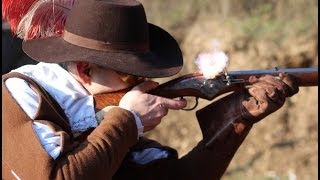 Firing a wheel lock carbine [upl. by Ycam]