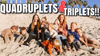 Two Moms have QUADRUPLETS amp TRIPLETS and 10 kids Day in the Life with a Multiples Pregnancy [upl. by Veal306]