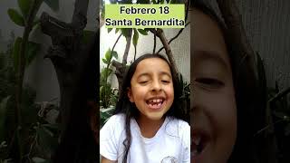 La niña a la que se le apareció la Virgen en Lourdes Santa Bernardita Febrero 18 [upl. by Pietrek]