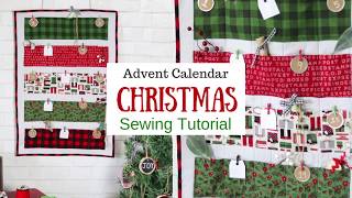 DIY Christmas Advent Calendar Sewing Tutorial [upl. by Supple]