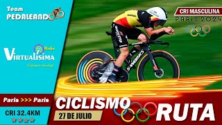 EN VIVO Ciclismo Ruta JUEGOS OLÍMPICOS PARIS 2024  EVENEPOEL  TARLING  GANNA  KÜNG Paris2024 [upl. by Eixam]