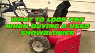 What To Look For When Buying A Used Snowblower  video [upl. by Aillicsirp716]