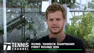 Yannick Hanfmann Talks About Why He Loves Playing On Clay And His Time At USC  Rome First Round [upl. by Endor]