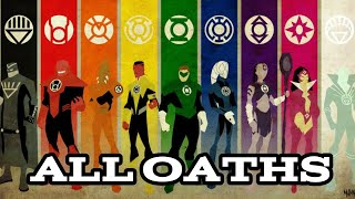 All Lantern Corps Oaths In DC Comics [upl. by Hogen442]