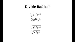 Simplify the Quotient of Radicals [upl. by Gessner]