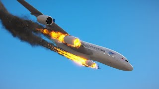 Qatar Airplane A380 Airbus Crash After a Big Collosion  GTA 5 [upl. by Chivers]