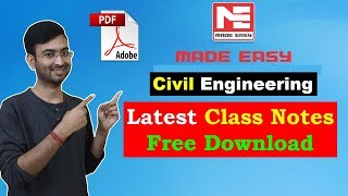 Download Civil Engineering Made Easy Free PDF Handwritten Notes for GATE IES SSC JE State AE JE [upl. by Llemar]