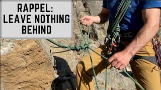 Rappelling without an established anchor MacrameEquivocation Hitch [upl. by Breh416]