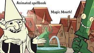 Animated Spellbook Magic mouth is actually good  5E dampd [upl. by Eitsim351]