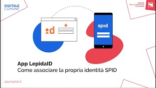 App LepidaID  Associare la propria identità SPID [upl. by Elias]