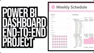 Power BI EndtoEnd Portfolio Project Employee Work Schedule Full Development Course [upl. by Wordoow]