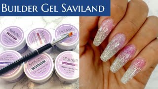 Gel Nails at Home  Saviland Builder Gel Review amp Coffin nails on Forms [upl. by Higginbotham31]