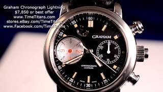 Graham Chronograph Lightning Foudroyante 2 SLI695 Split Seconds 18th Seconds Auto New Old Stock [upl. by Fairweather215]