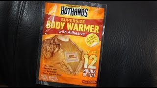 How to stay warm in cold weather  Adhesive body warmers [upl. by Farrica768]